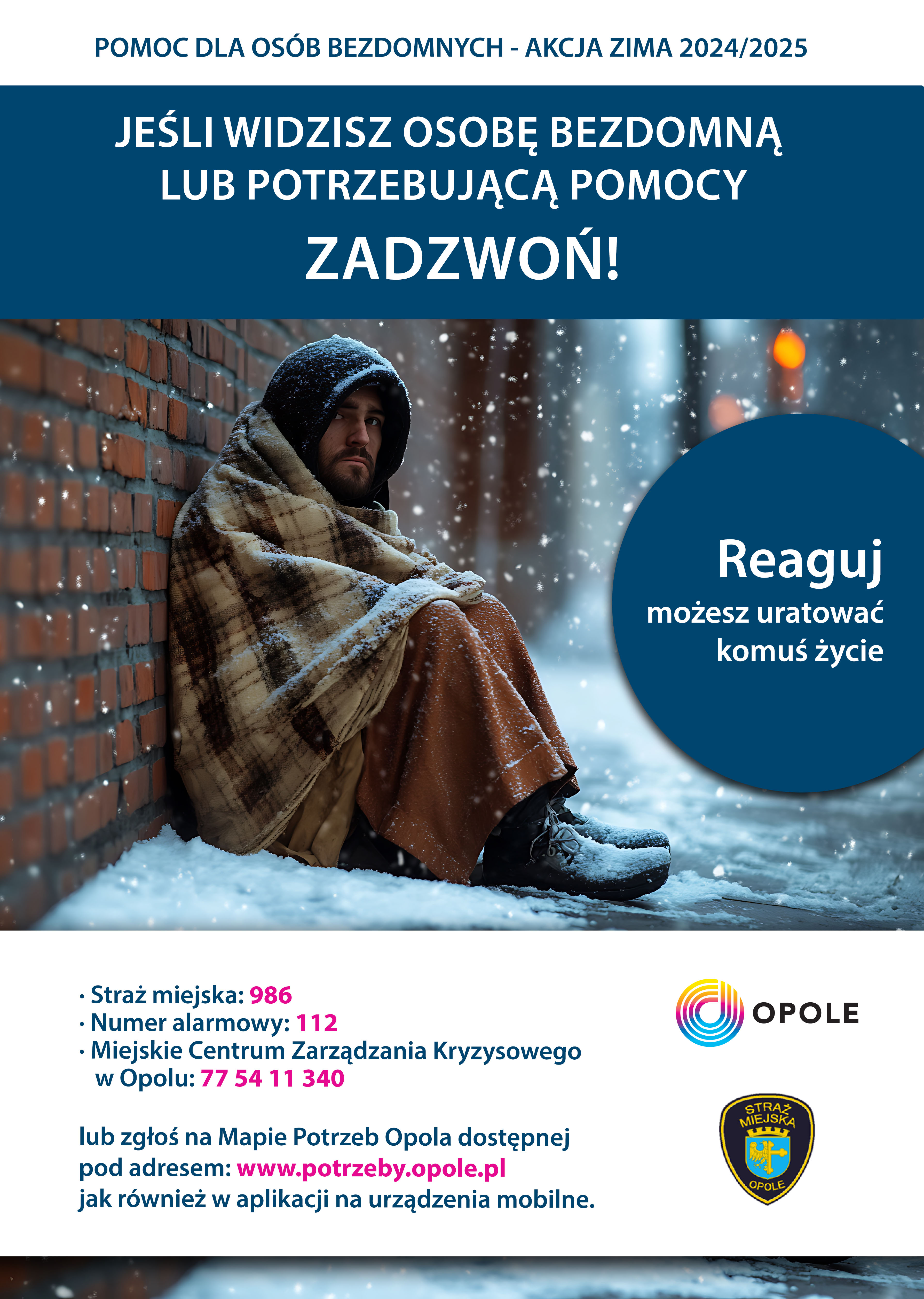 Plakat Akcja Zima 2024 2025